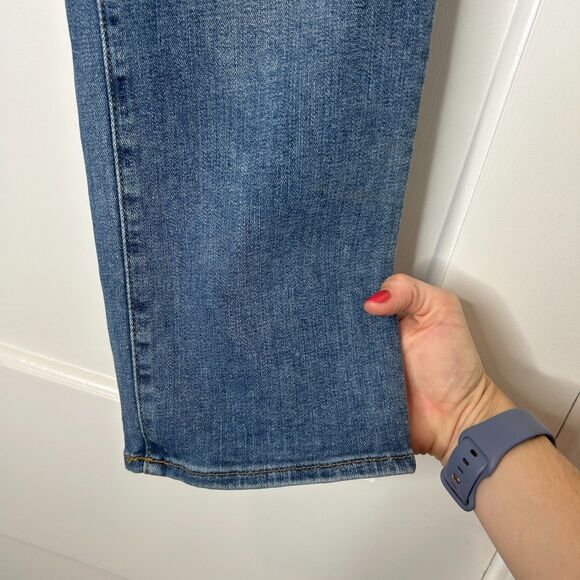 Good American Good Straight Jeans Ankle Crop Size 29 8 Style GASL103 - Picture 6 of 8